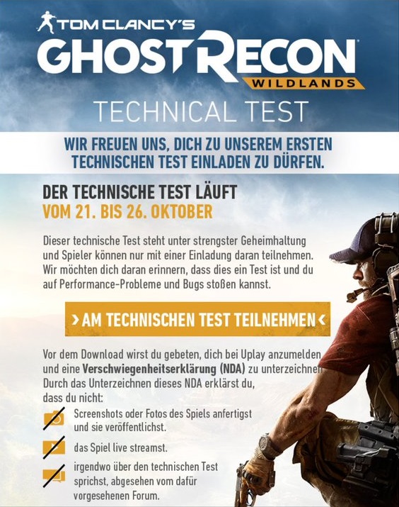 Ghost Recon Wildlands Technical Test