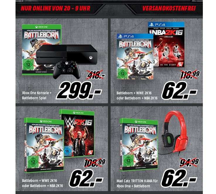 Media Markt mit tollen Battleborn Xbox One Angeboten