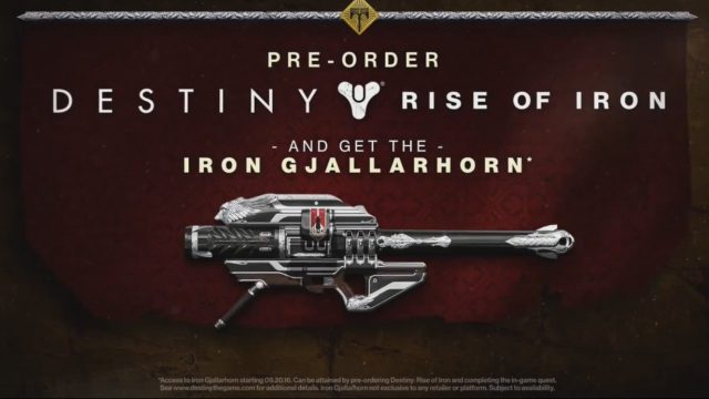 Destiny: Rise of Iron Trailer geleakt