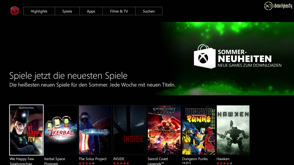 Xbox One: Summer Spotlight aufgetaucht