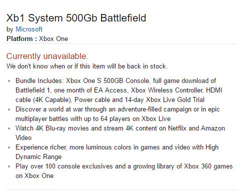 Battlefield 1 und Minecraft Bundles aufgetaucht