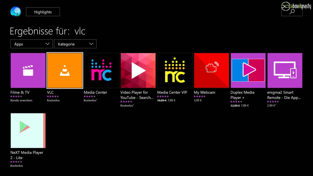 VLC App für Xbox One veröffentlicht