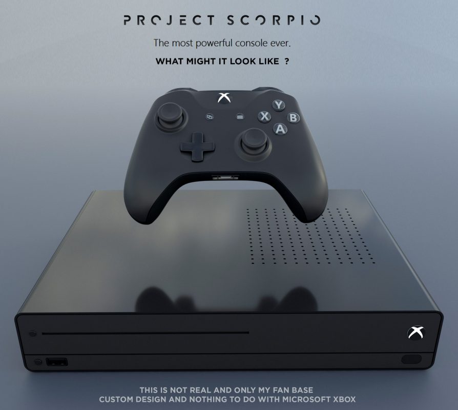 Xbox Scorpio: Fan kreiert Entwurf der Konsole